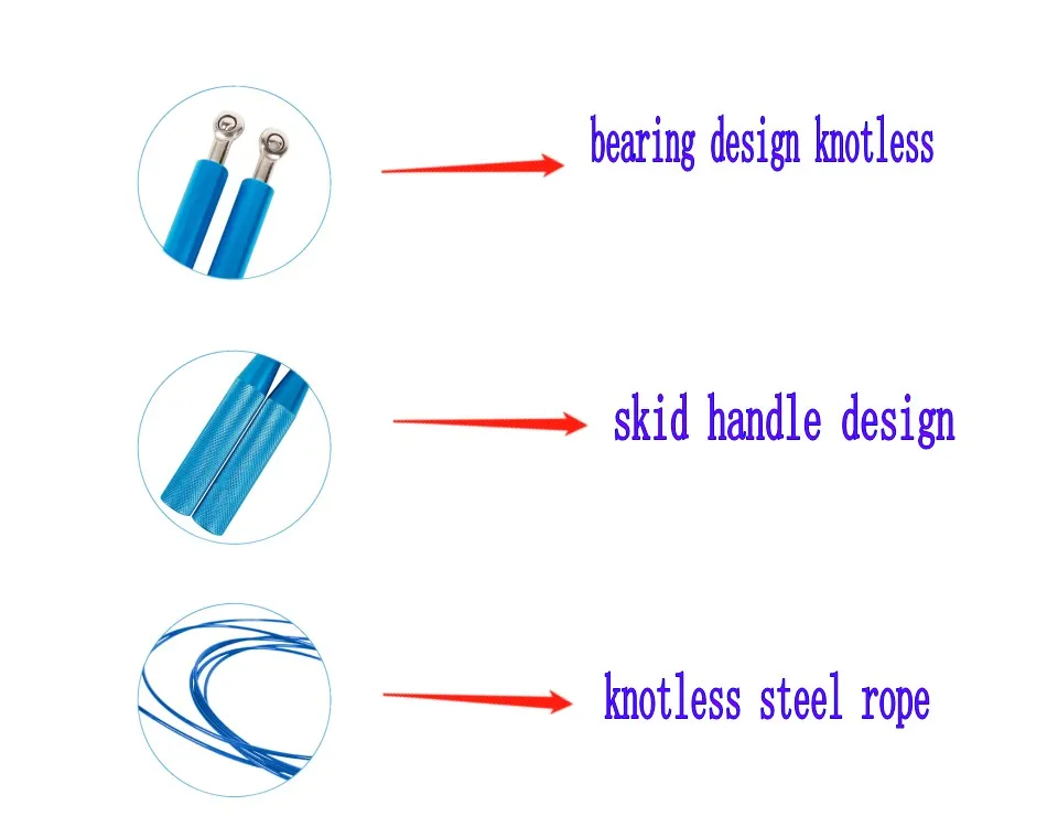 Новая скачка веревка для спортивных упражнений Новая регулируемая скорость кроссфита шарикоподшипник алюминиевая ручка из нержавеющей стали