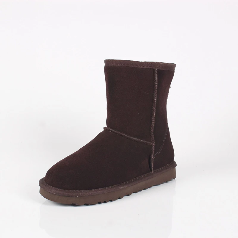 Коричневый DAGNINO/Лидер продаж; бренд; австралийские ботильоны; botas; высокое качество; женские зимние теплые ботинки из натуральной кожи; большие размеры; Feminina - Цвет: Коричневый