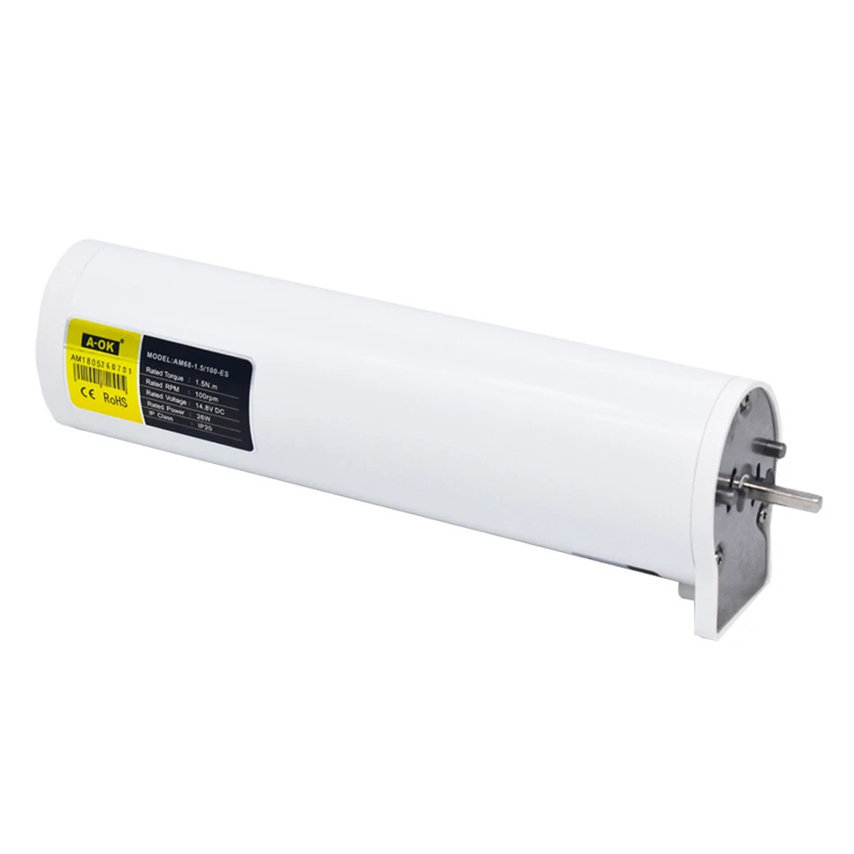 Original A-OK rechargeable curtain motor AM65 DC automatic curtain motor battery with ac114 remote touch