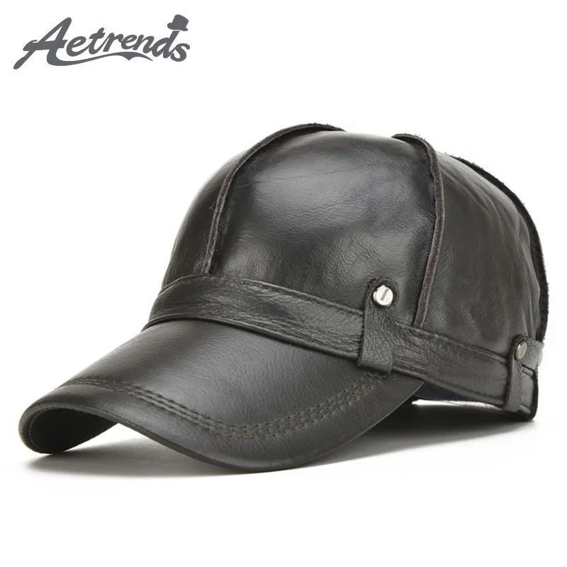 black leather baseball cap wholesale faux with fur pom new font black leather baseball cap wholesale faux with fur pom new font