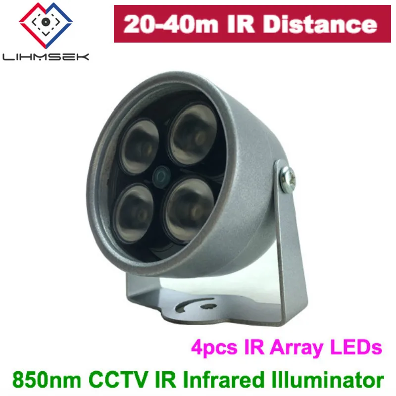Lihmsek LM Security Mini type CCTV 4pcs IR ArrayLED Illuminator Light