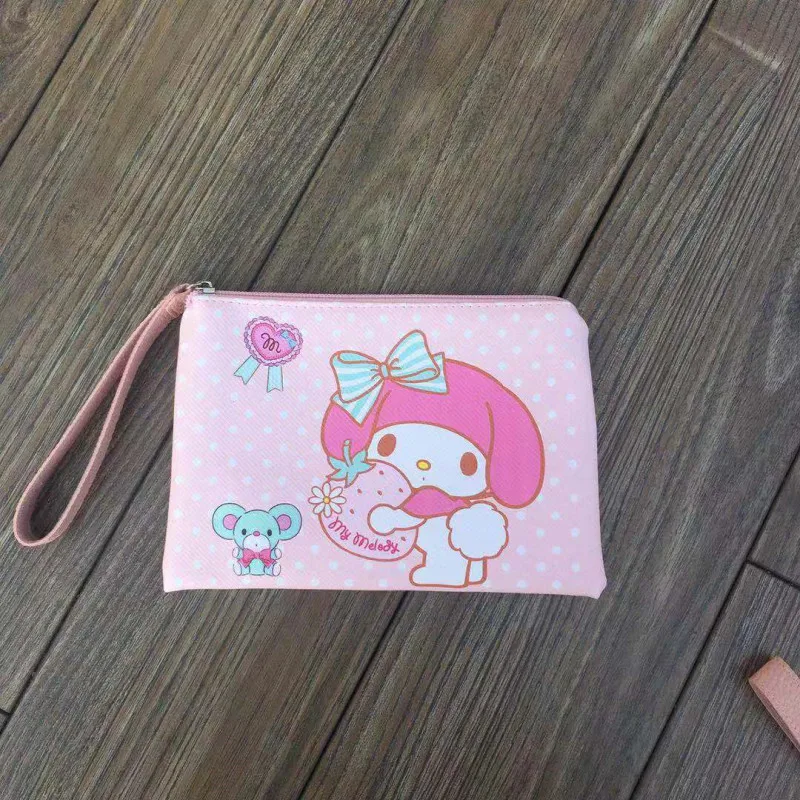Ivyye 1 шт. с рисунками из мультфильма «My Melody» Стиль аниме косметички из PU искусственной кожи на молнии школьный пенал для хранения пенал канцелярские