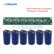 Сверх яркий конденсатор 2,7 V 400F 62*35mm автомобильный выпрямитель Высокочастотный Низкочастотный esr-конденсатор ultrasapacitor с защитной платой