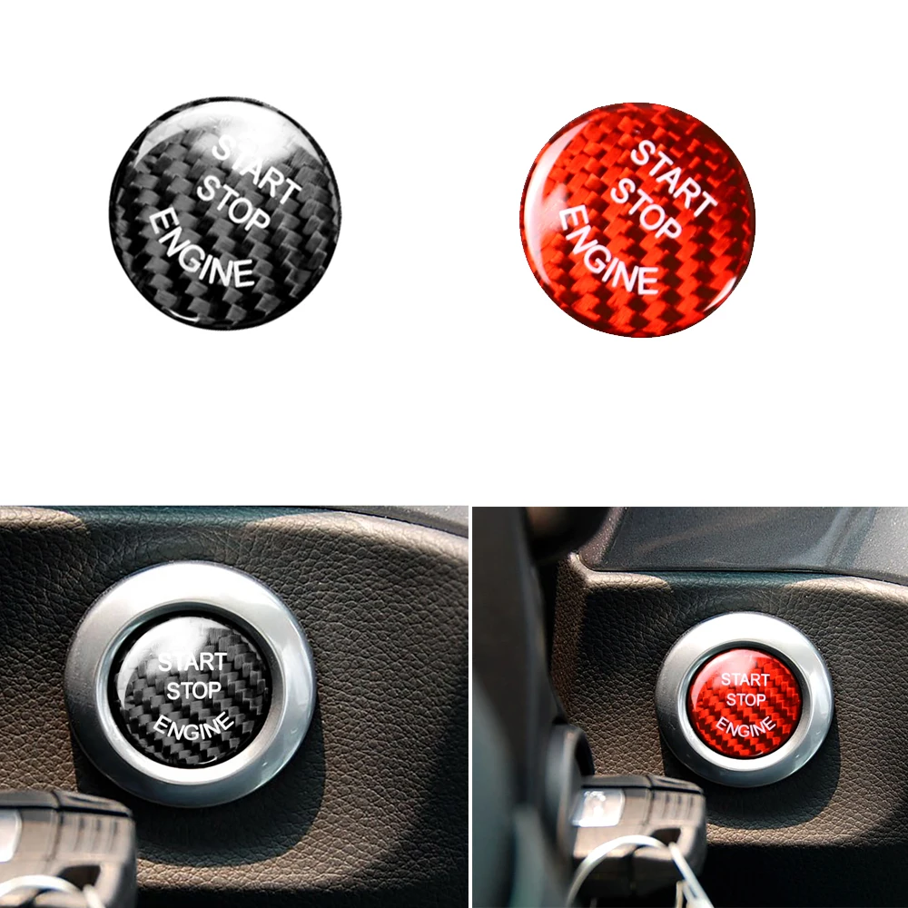 

Carbon Fiber Start Stop Button Cap Sticker Cover Trim For BMW 1 2 3 5 7 G/F chassis F01/F06/F10/F20/F22/F30/F30 F15/F16/F25/F26