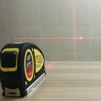 

LV-05 Level Ruler High-precision Multi-function Laser Infrared Line Tape Measure 5 Meters Cross Meter