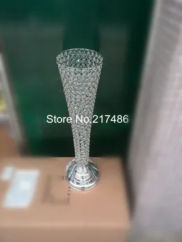 

(about 30 days can sent out order )Wedding decoration new design crystal clear glass flower vase wholesale