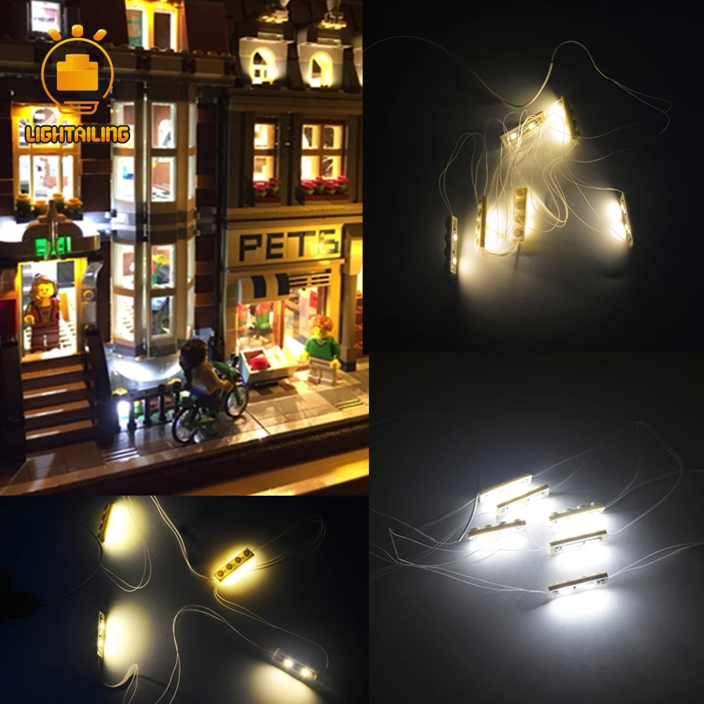 

LIGHTAILING Brand High Quality White And Warm White Led Light Kit Light Accessorie For Creator Series Building Bricks Toy