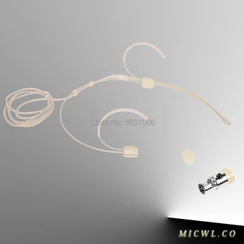 

Pro Headset Headworn Condenser Microphone 3Pin TA3F Omnidirectional for AKG Samson Wireless Transmitter