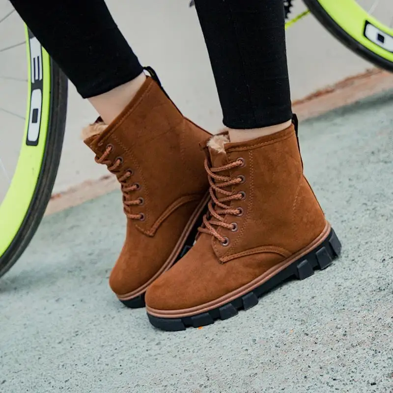 

Sycatree 2019 Fashion Winter Female Snow Boots Boots for Woman Warm Fur Casual Cotton Shoes Short Boot Outdoor Sport Footwear