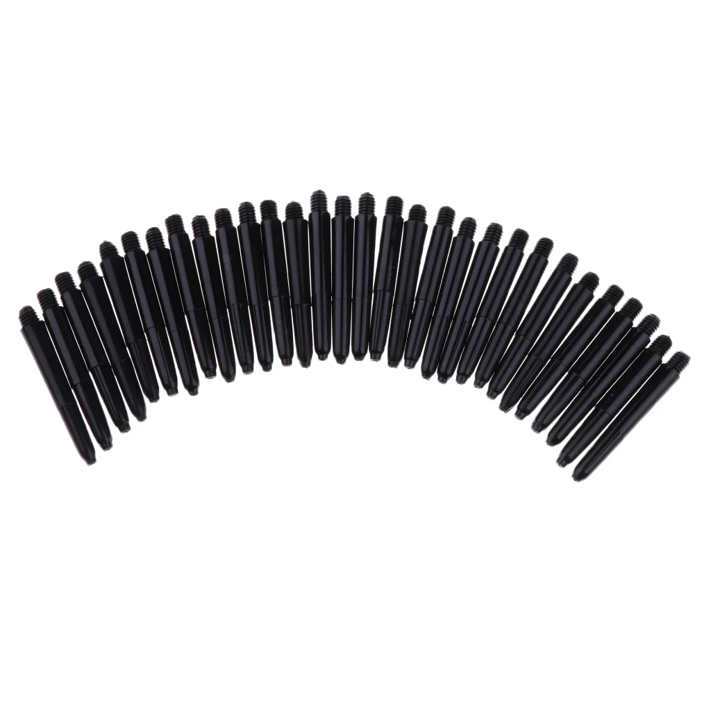 30 Pcs 35mm 2BA Thread Plastic Nylon Soft Tip Darts Stems Shafts Aluminum Dart Shafts Entertainment Accessories