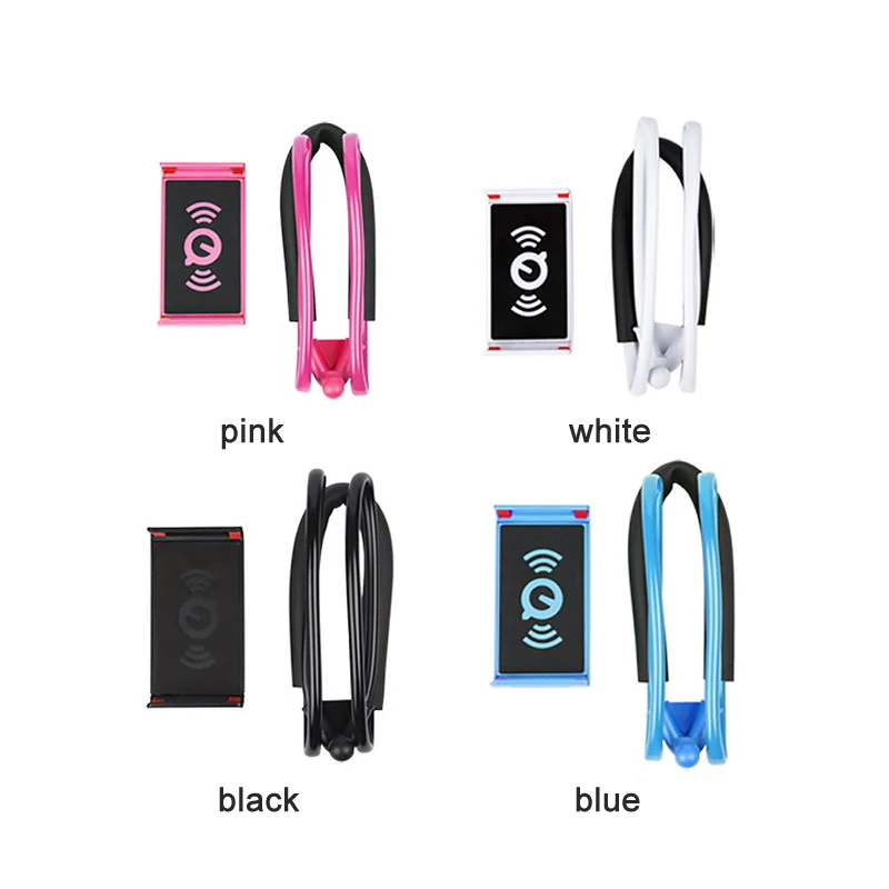 Fimilef Flexible Mobile Phone Holder Hanging Neck Lazy Necklace Bracket Smartphone Holder Stand For