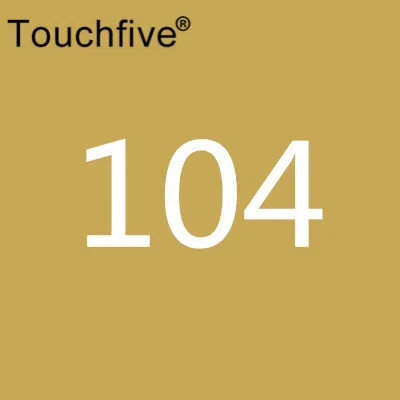 TOUCHFIVE опционально цвет соответствия искусство маркеры Кисть ручка эскиз на спиртовой основе маркеры двойная головка манга ручки для рисования товары для рукоделия - Цвет: 104