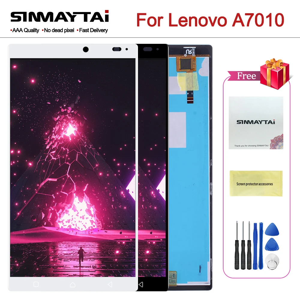 Без битых пикселей 5 &quotдля Lenovo A7010 ЖК дисплей Vibe K4 Note кодирующий преобразователь