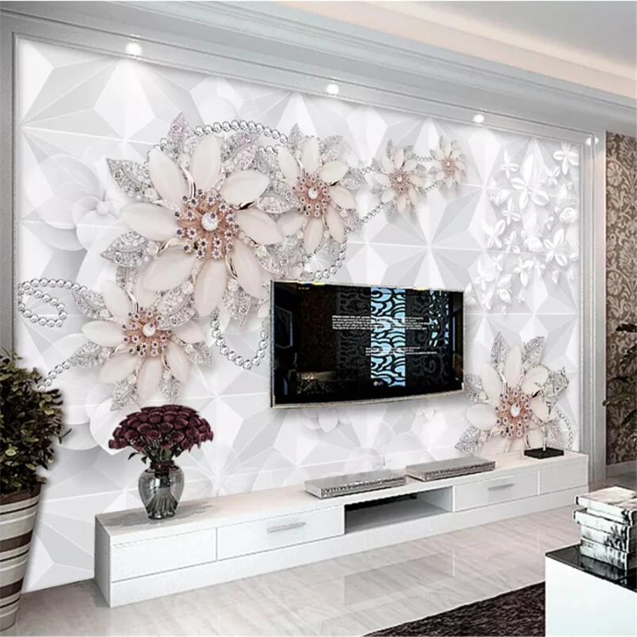 beibehang papel de parede Custom wallpaper fashion luxury jewelry