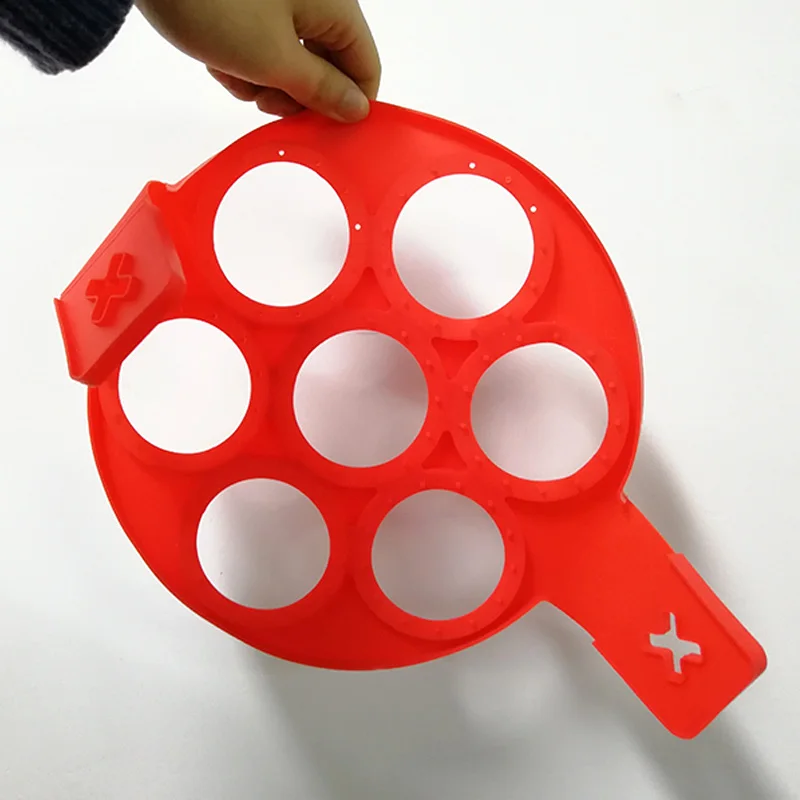 

Pancake Egg Ring Maker Nonstick Easy Fantastic Egg Omelette Mold Kitchen Gadgets Cooking Tools Seven Holes Omelette Accessories