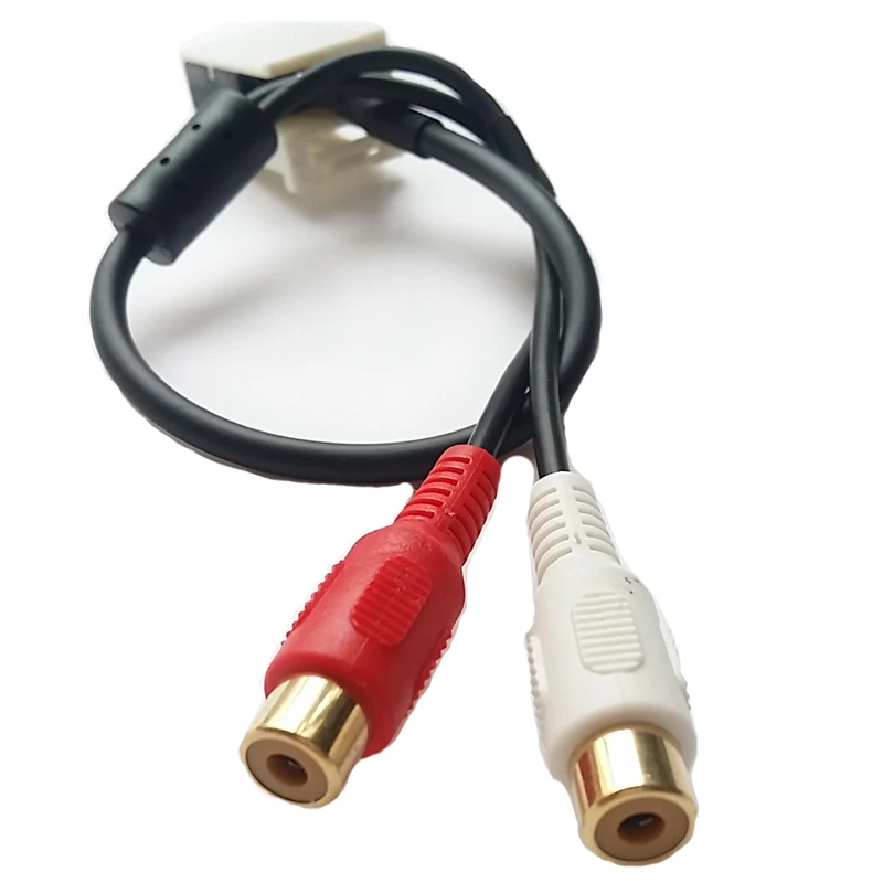 Автомобильные аудио части RCA кабель адаптер для Peugeot 307 308 4007 Citroen C3 C4 C5 C8|rca car adapter|car
