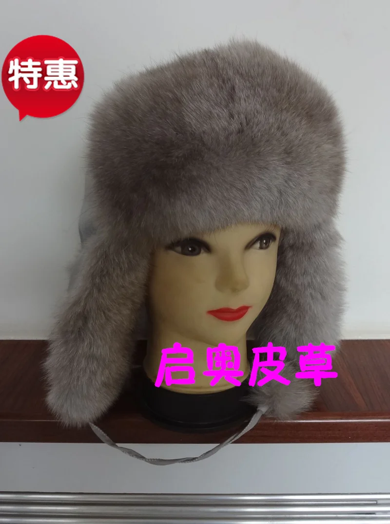Высокое качество меха лисы шапка Для женщин зимние ухо шляпа Лэй Фэн уши собственной тени ребенок лисицы теплая шапка