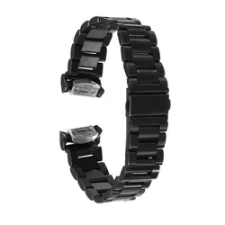 Высокое качество Нержавеющая сталь ремешок и разъемы для Samsung Galaxy Gear S2 SM-R720 Watch черный Мода