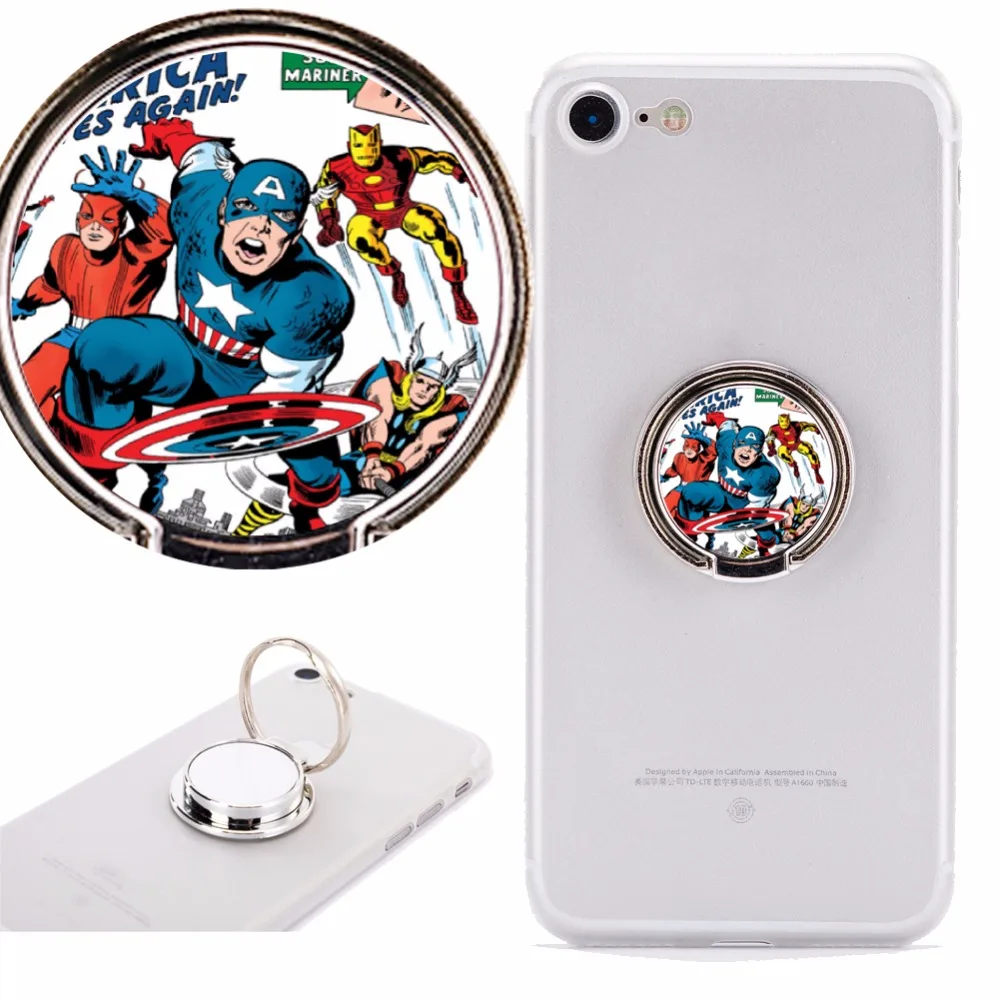 

Iron Spider Man Thor Super Hero Phone Holder Stand Mount 360 Degree Rotation