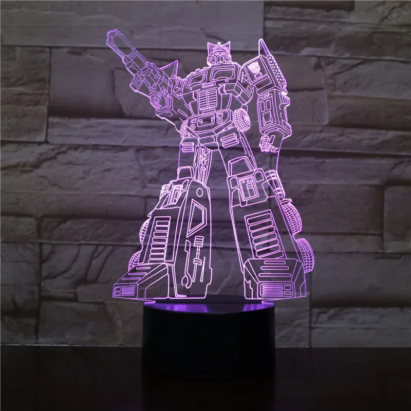 Tanie Transformatory i samochód 7 kolor Led noc u nas państwo lampy dla dzieci stół dotykowy Usb lampora Lampe dziecko śpiące Nightlight Drop Ship kingchip
