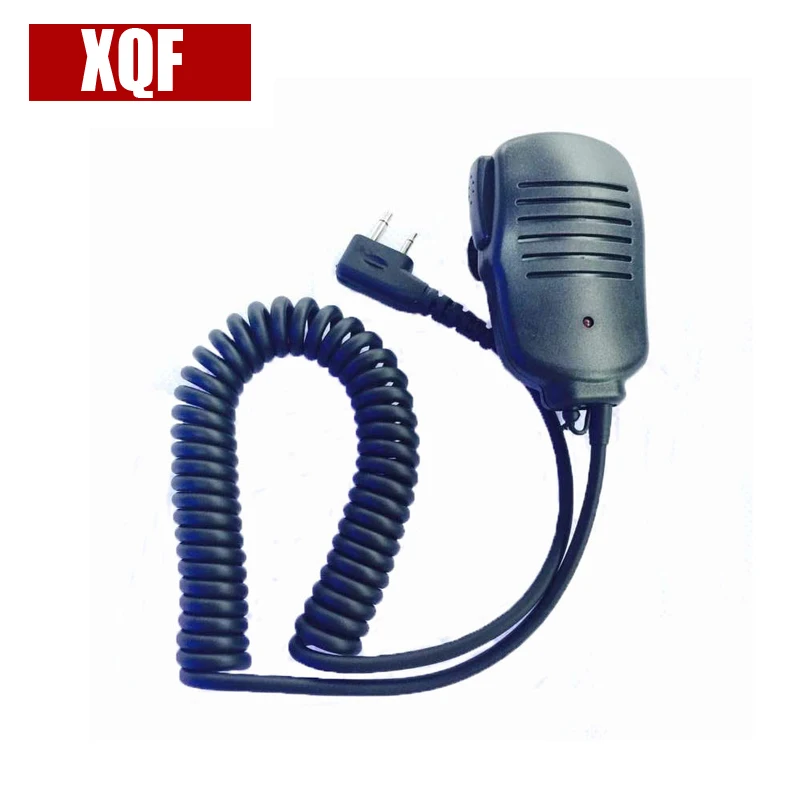 XQF 2 PIN Ручной Динамик микрофон для ICOM IC-V8 Uniden черный ic-02 Радио Двухканальные рации