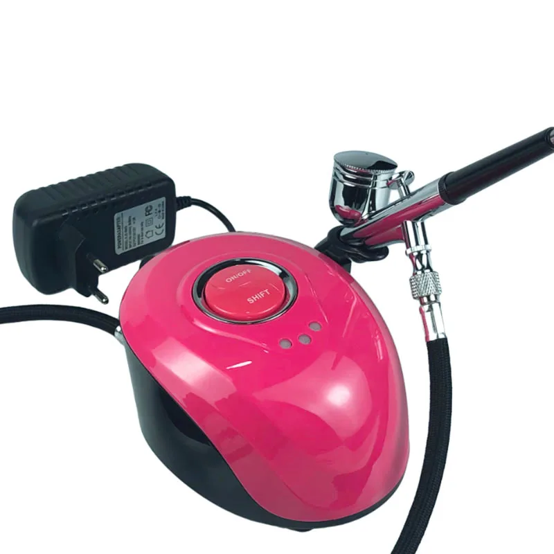 

Airbrush Compressor Kit With Dual Action 0.2/0.3/0.4/0.5mm 7CC Paint Spray Gun For Nail Art Make Up Air-brush Painting Kit