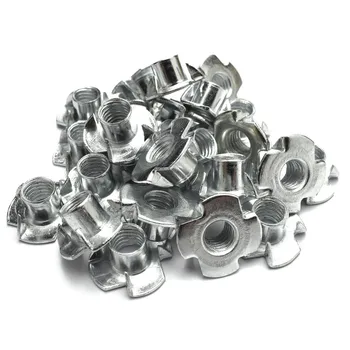 

Wholesales item 50pcs M8 metal Captive T Nuts Pronged Tee Blind Nuts Metric