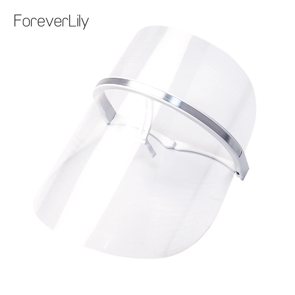 Foreverlily USB 2 Colors LED Mask Therapy Korean Face Beauty Photon LED Facial Mask Red Blue Light Rejuvenate Skin Care Machine