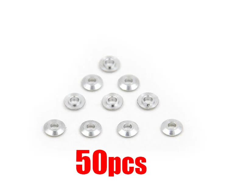 

50pcs washer gaskets shim spacers for 520 ball bearing guide wheel roller 94768 spare parts for DIY Tamiya 4WD RC Car model