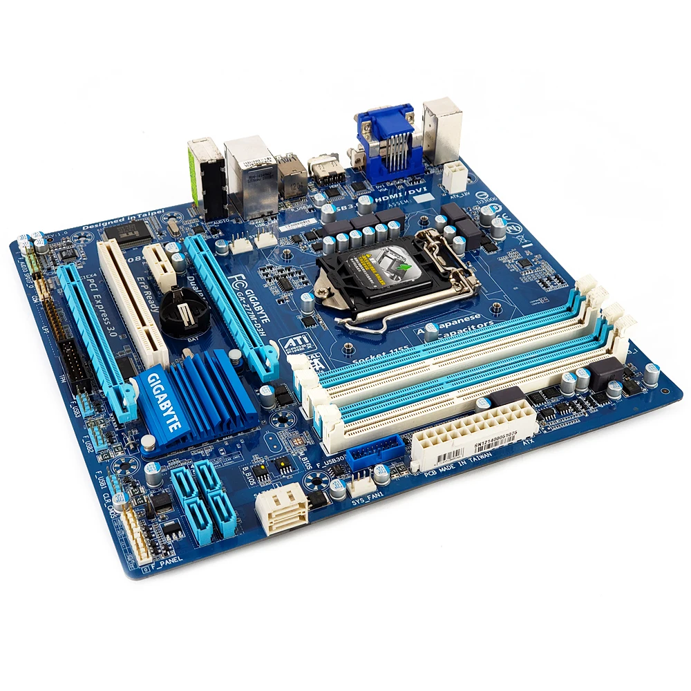 Gigabyte GA-Z77M-D3H настольная материнская плата Z77M-D3H Z77 LGA 1155 Core i7 i5 i3 DDR3 32G SATA3 USB3.0 HDMI VGA DVI Micro-ATX