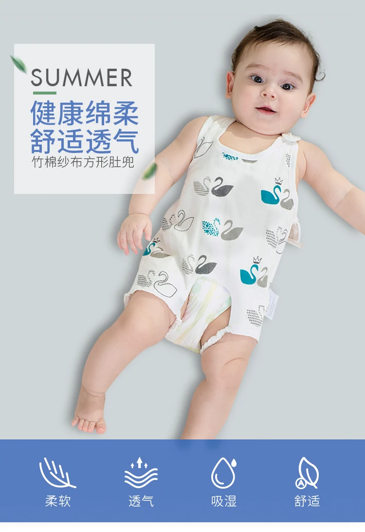 Живот ребенка Уход за тканью пижамы для детей bebe из бамбукового волокна марлевые из хлопка для малышей Детская одежда Carters летом для комбинезоны для новорожденных