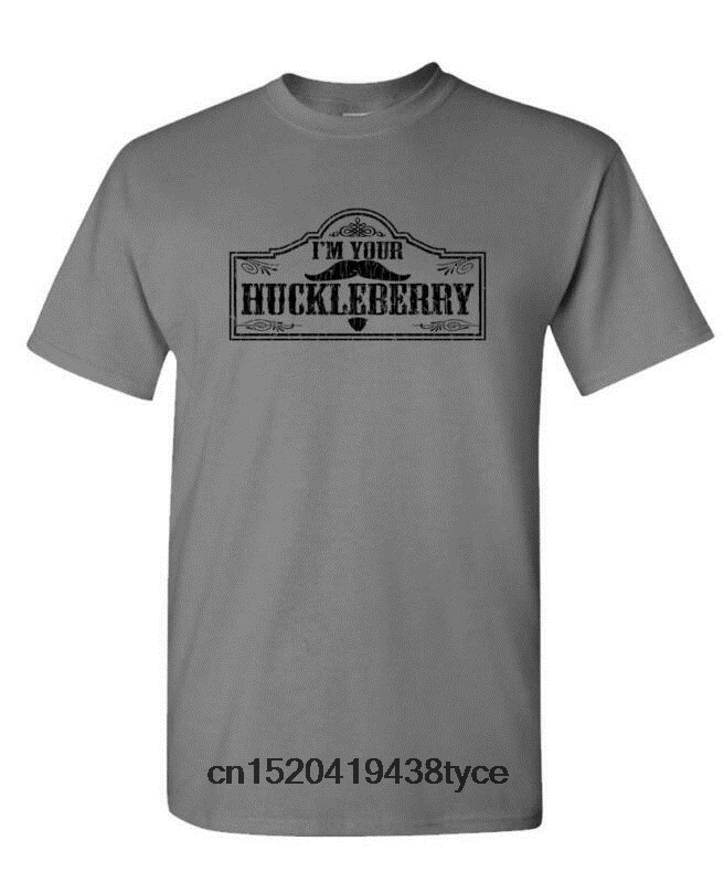 Я ваш HUCKLEBERRY-doc holliday western-Мужская хлопковая футболка | Мужская одежда
