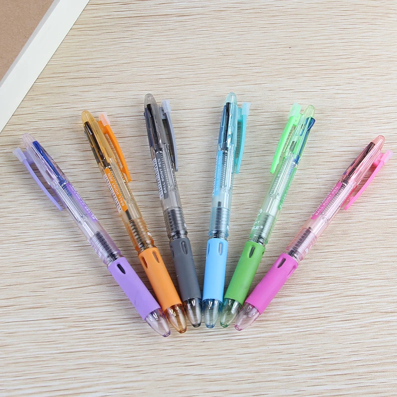 

free shipping high quality 6pcs/lot BL-189 2+1 Multi Function Pen 0.7mm Multicolor Ballpoint pen and 0.5mm mechanical pencil
