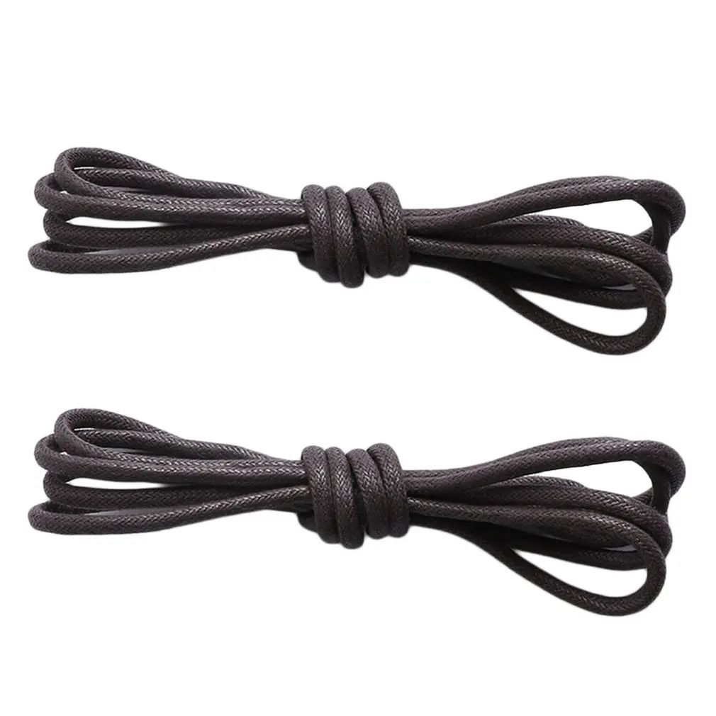 

2Pcs Cotton Thin Waxed Laces Shoelaces Waterproof Bootlace Sports Shoe Sneakers Shoe Laces Rope Unisex Safety Tighten Shoelaces