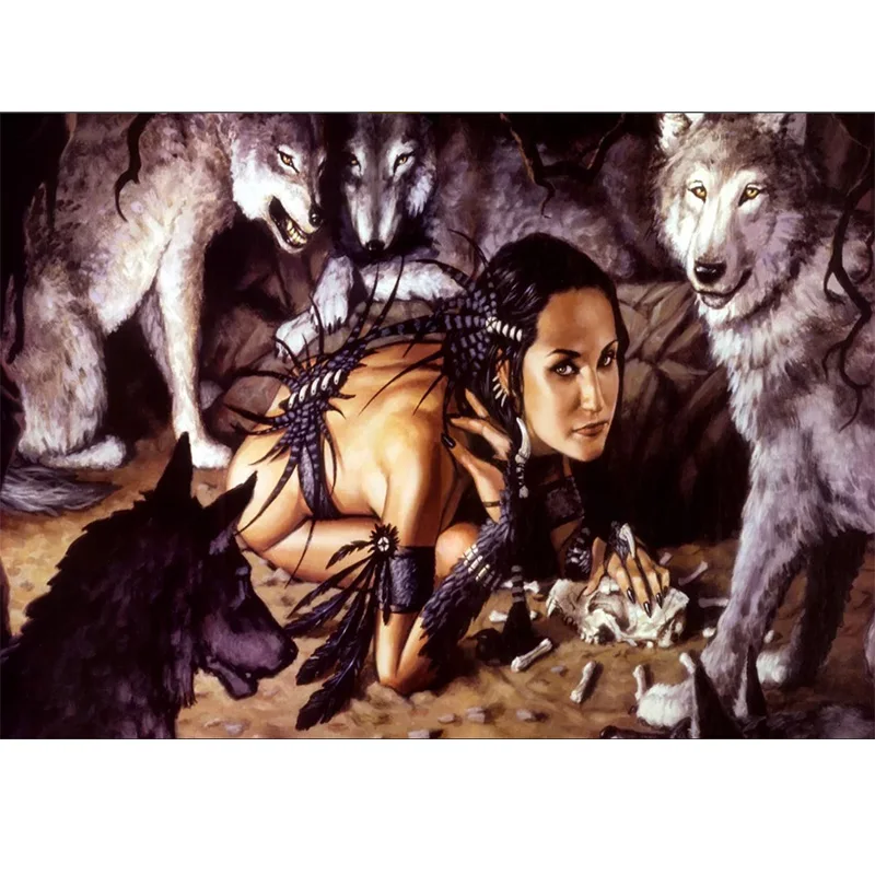 

Diy 5d diamond painting embroidery beauty and beast snow animals cross stitch kits mosaic canvas picture
