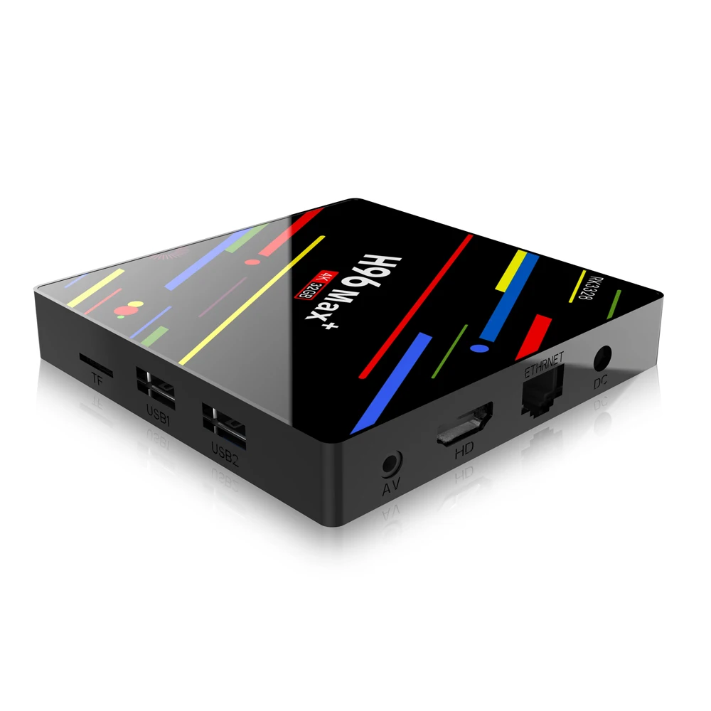 2019 Newest H96 MAX+ RK3328 Android 8.1 TV Box 4GB/64GB Set Top Box 2.4G/5G Wifi 4K H.265 smart Media Player pk h96 pro