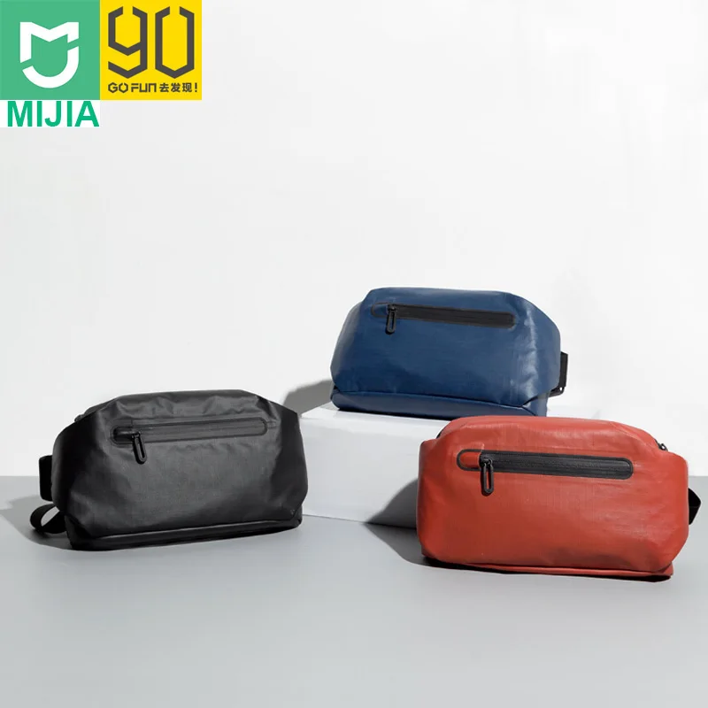 

Xiaomi 90FUN 2018 Waist Packs Stylish Urban Waterproof Polyester Chest Bag Crossbody Men Women Mochila Bagpack Black Blue Orange