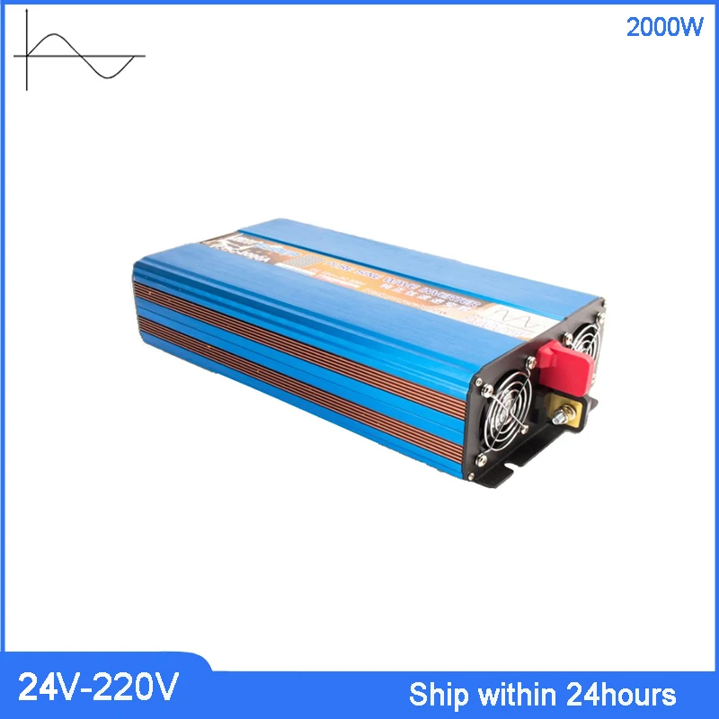 Suoer DC24V к AC220V 2000 Вт солнечный PV Чистая синусоида Инвертор/дом заявителей использовать преобразователь мощности/24 В 2000 Вт автомобильный инвертор