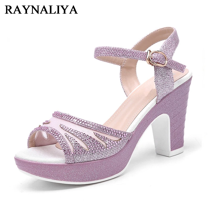 

Women Sexy Spike Heel Opened Toe Shoes Lady Summer Gladiator Sequin Daily High Heels Sandals Girl 34-39 Size YG-A0124