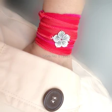 Silk wrap bracelet Ibiza yoga boho hippie gypsy