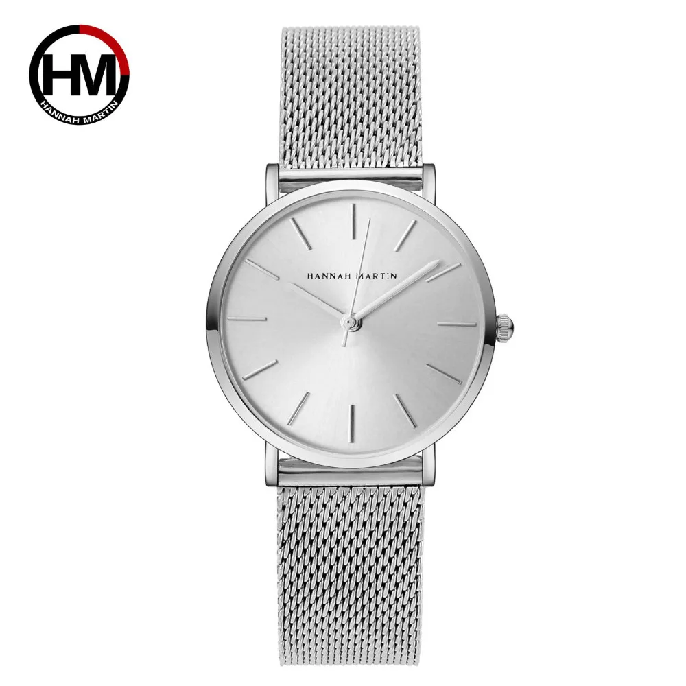 2018 New Style Bracelet Japan Quartz Movement Stainless Steel Mesh Band Women Watch Waterproof Full Rose Gold Lady Watch 36mm