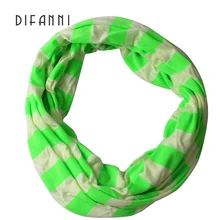 Difanni/хлопковый шарф для малышей, обертывание шеи, милый детский шарф с принтом бесконечности, теплые детские воротники, осенне-зимний шарф с кольцом для мальчиков и девочек