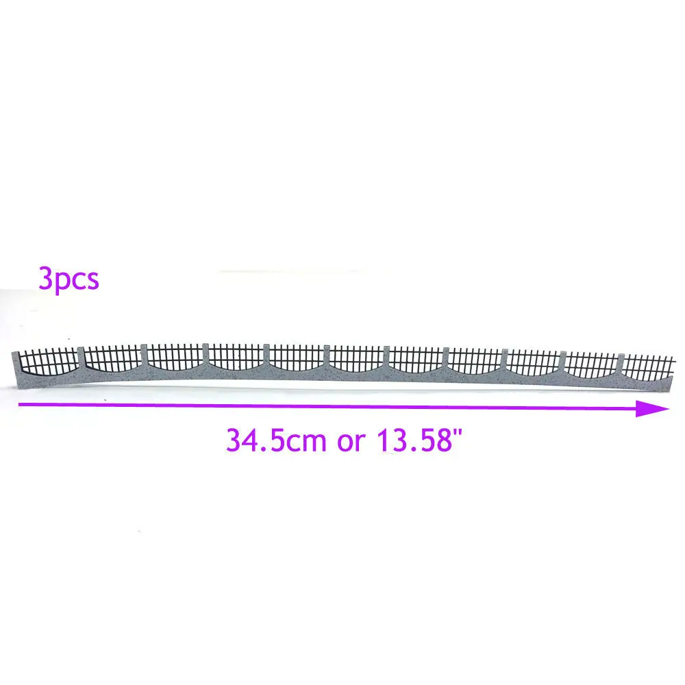 3 шт 34,5 см заборы модель железнодорожной железной дороги строительство ограждение 1:50 O масштаб GY47050 Модель Строительный комплект железнодорожное моделирование