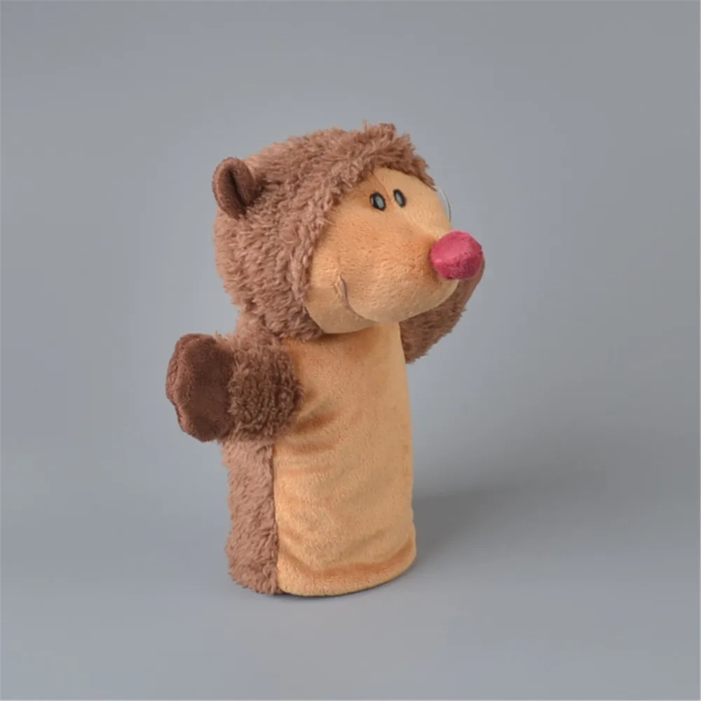 25 см красный нос Ежик Плюшевая ручная кукла, детские плюшевые игрушки подарок