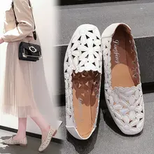 Новинка Туфли-балетки на плоской подошве; удобная женская повседневная обувь без застежки Офисные женские туфли лоферы, кожаные туфли для женщин Туфли без каблуков