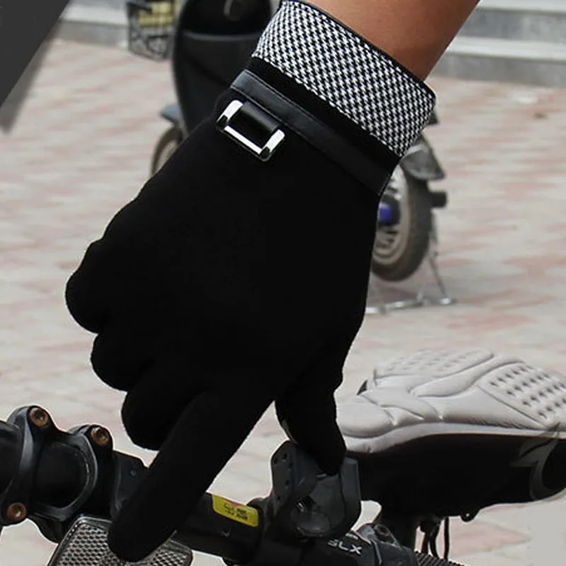 2018 Fashion Men Gloves Full Finger Cashmere Winter Touch Screen Mittens Female Mitten Warmer Guantes Mujer | Аксессуары для