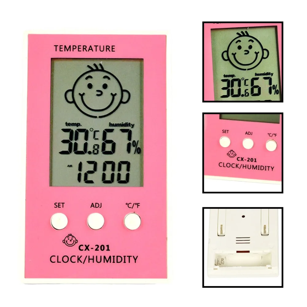 

Thermometer Hygrometer Indoor Outdoor Thermometer Precise Hygrometer Digital Clock Temperature Logger Humidity Meter