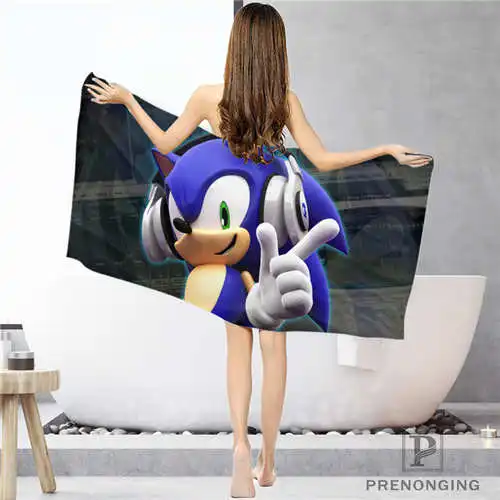 Пользовательский Классик_ Sonic_(1) тряпка для ванной комнаты полотенце s полотенце для лица/банное полотенце для душа s Размер 33x74 см/72x143 см#18-12-16-03-107