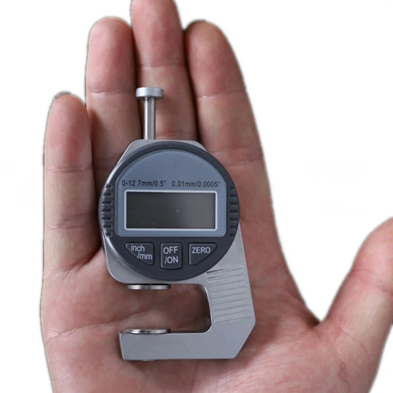 0.01mm Digital Thickness Gauge Large LCD Pocket 0.0005" 10mm Digital Dial Indicator Thickness Meter Sponge Steel Sheet Leather