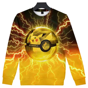 

Pikachu Pokemon Go 3D Graphic Sweatshirt Hoodies Men Women Umbreon Sweatshirts Hoodie Men Pullover Boys Game Tracksuit Clothes